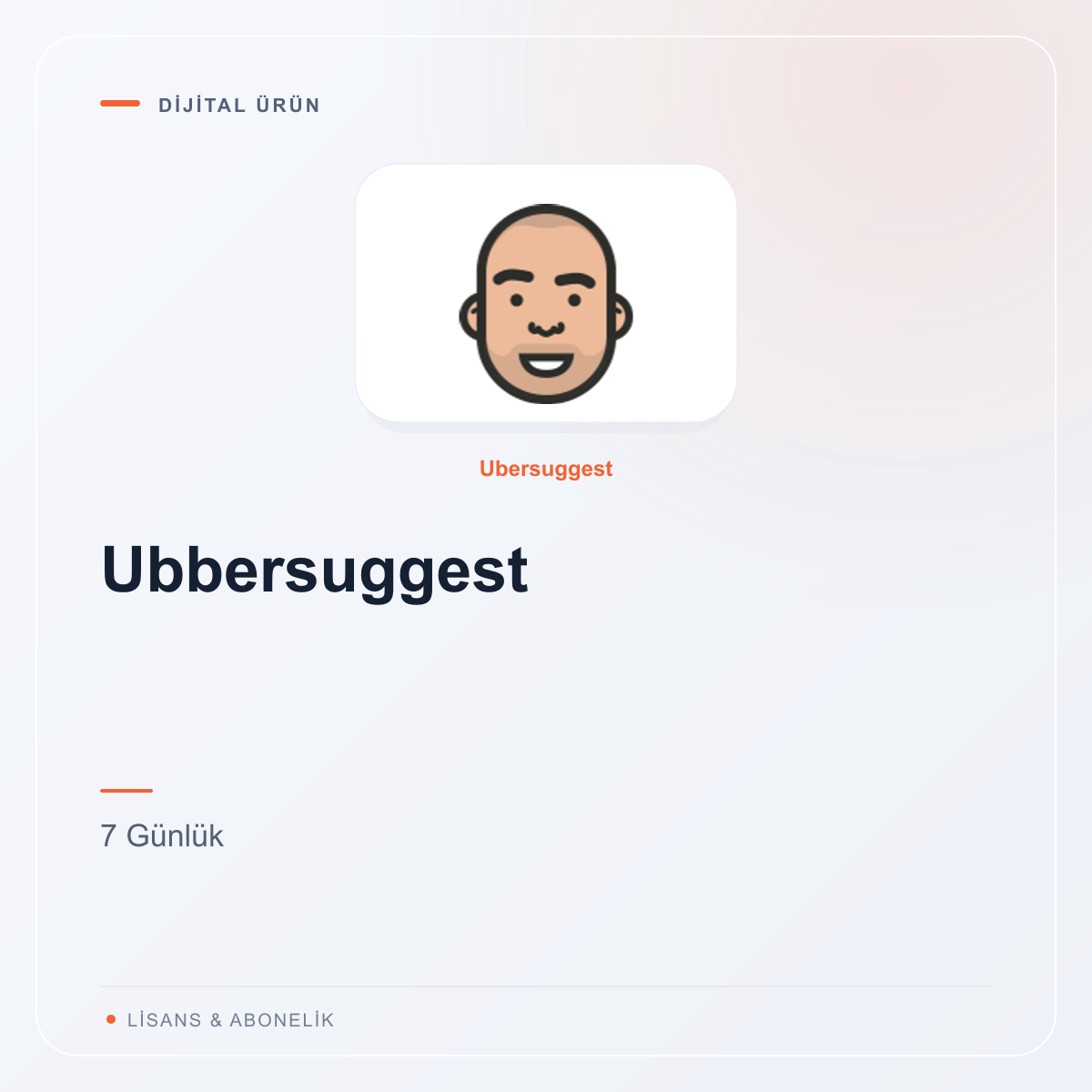 Ubbersuggest - 7 Günlük