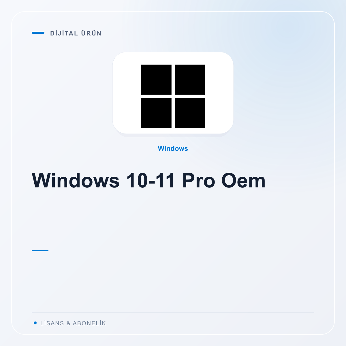 Windows 10-11 Pro Oem