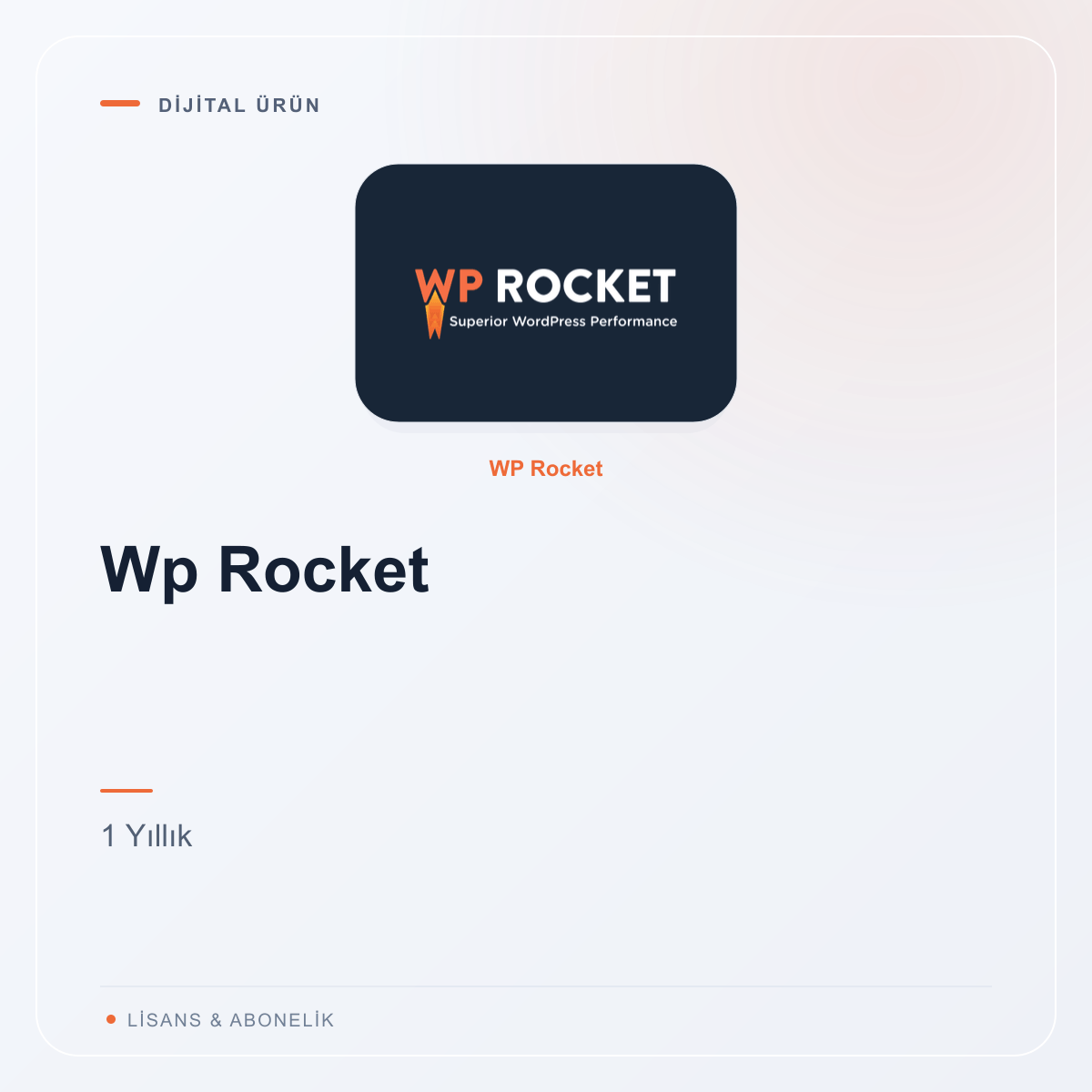 Wp Rocket - 1 Yıllık