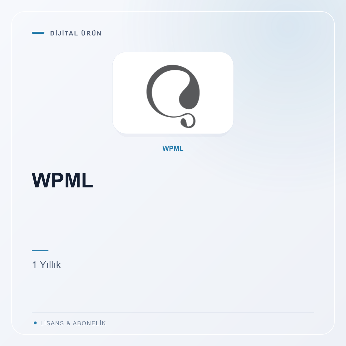 WPML - 1 Yıllık