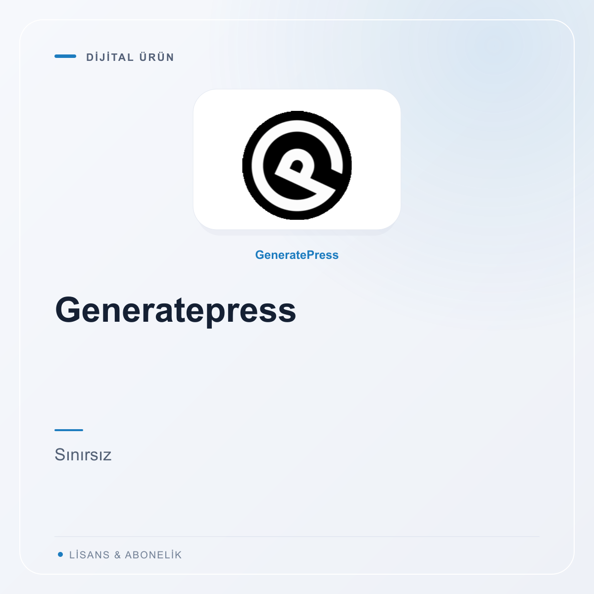 Generatepress - Sınırsız