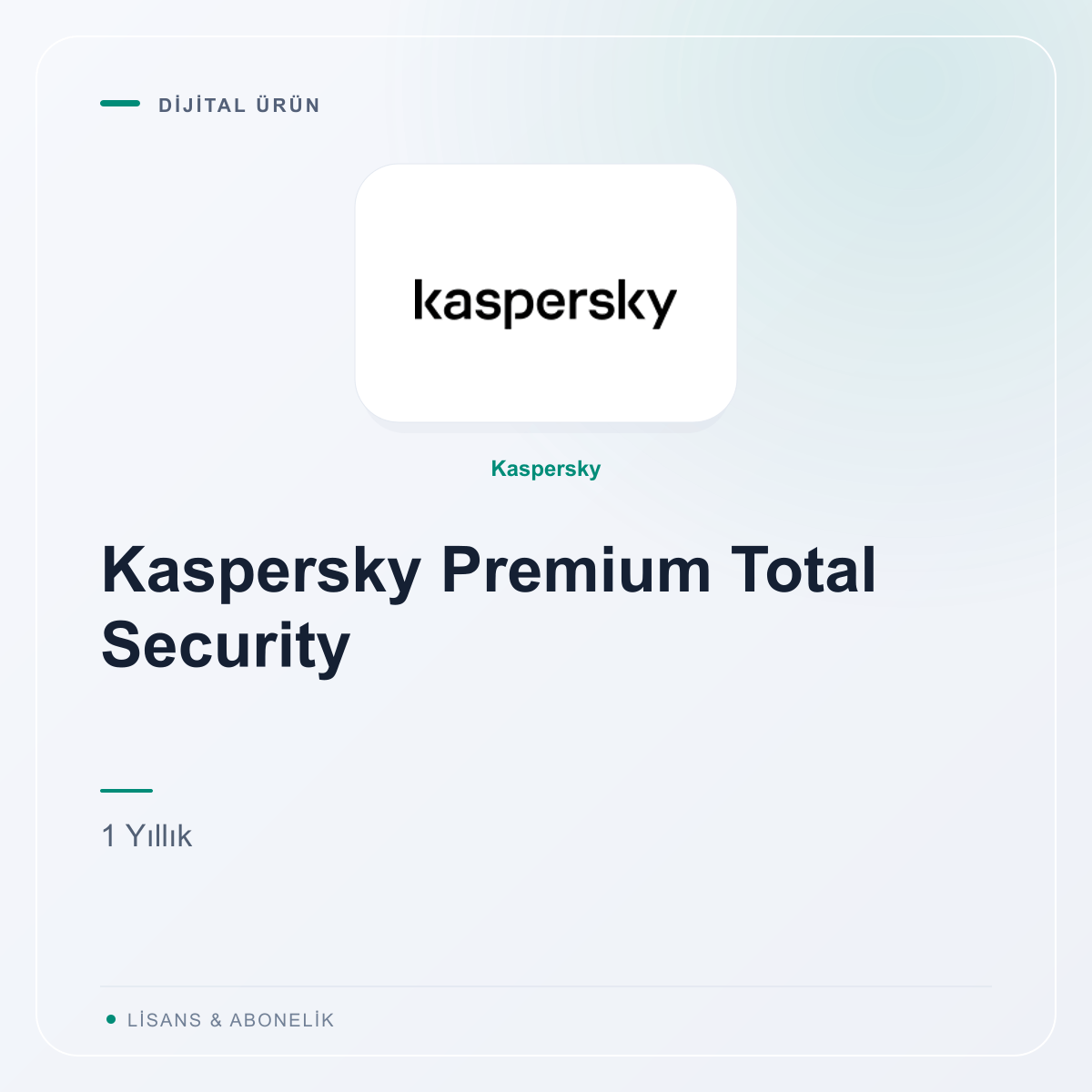 Kaspersky Premium Total Security - 1 Yıllık