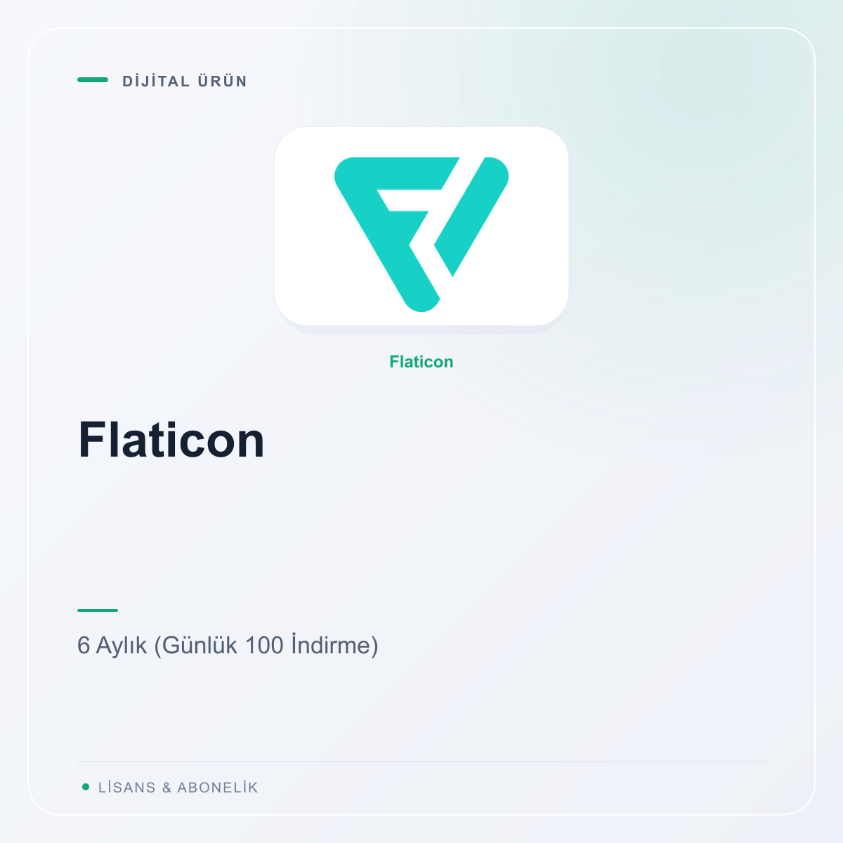 Flaticon - 6 Aylık (Günlük 100 İndirme)