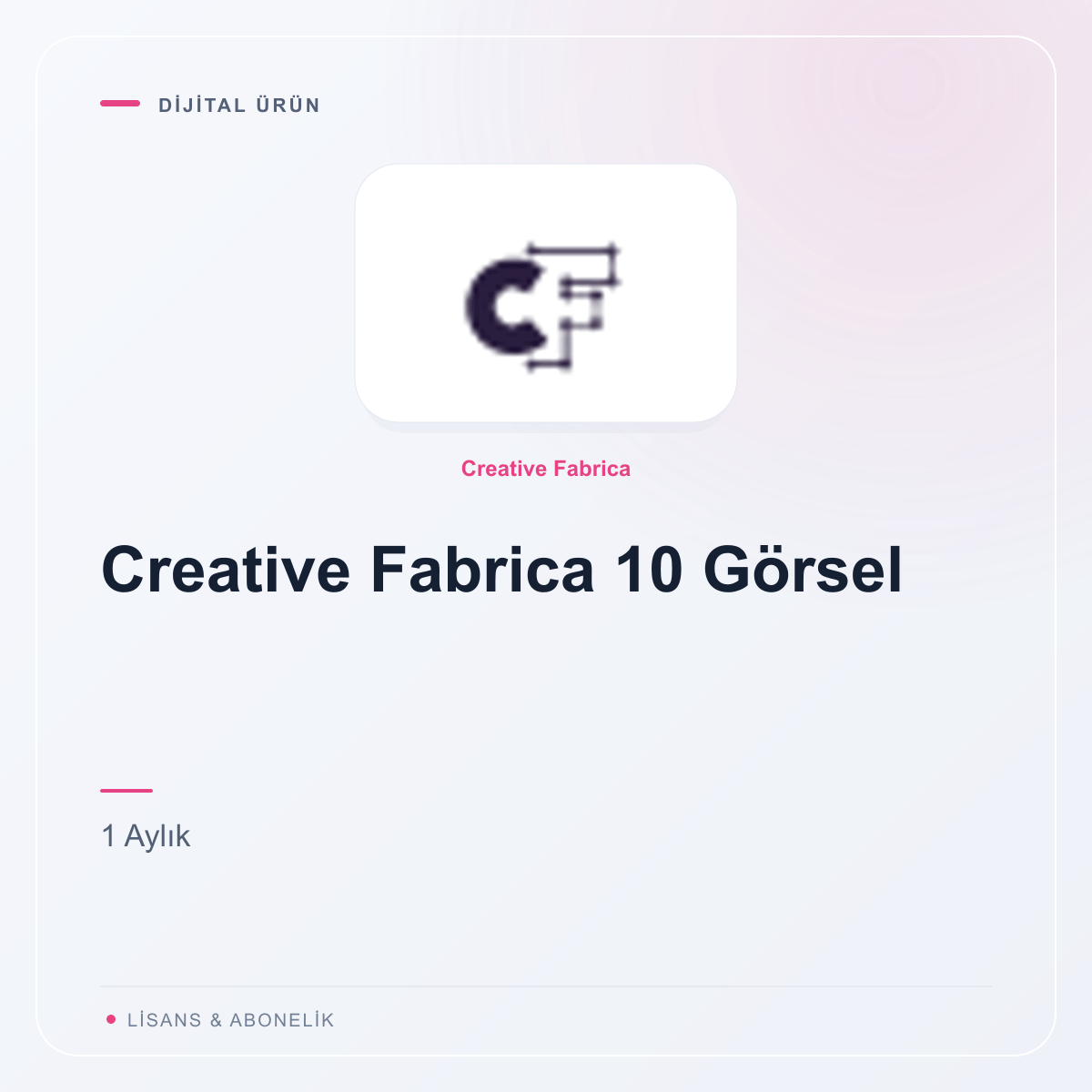 Creative Fabrica 10 Görsel - 1 Aylık