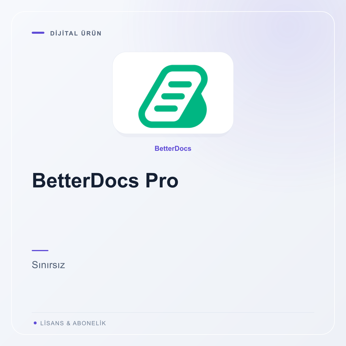 BetterDocs Pro - Sınırsız