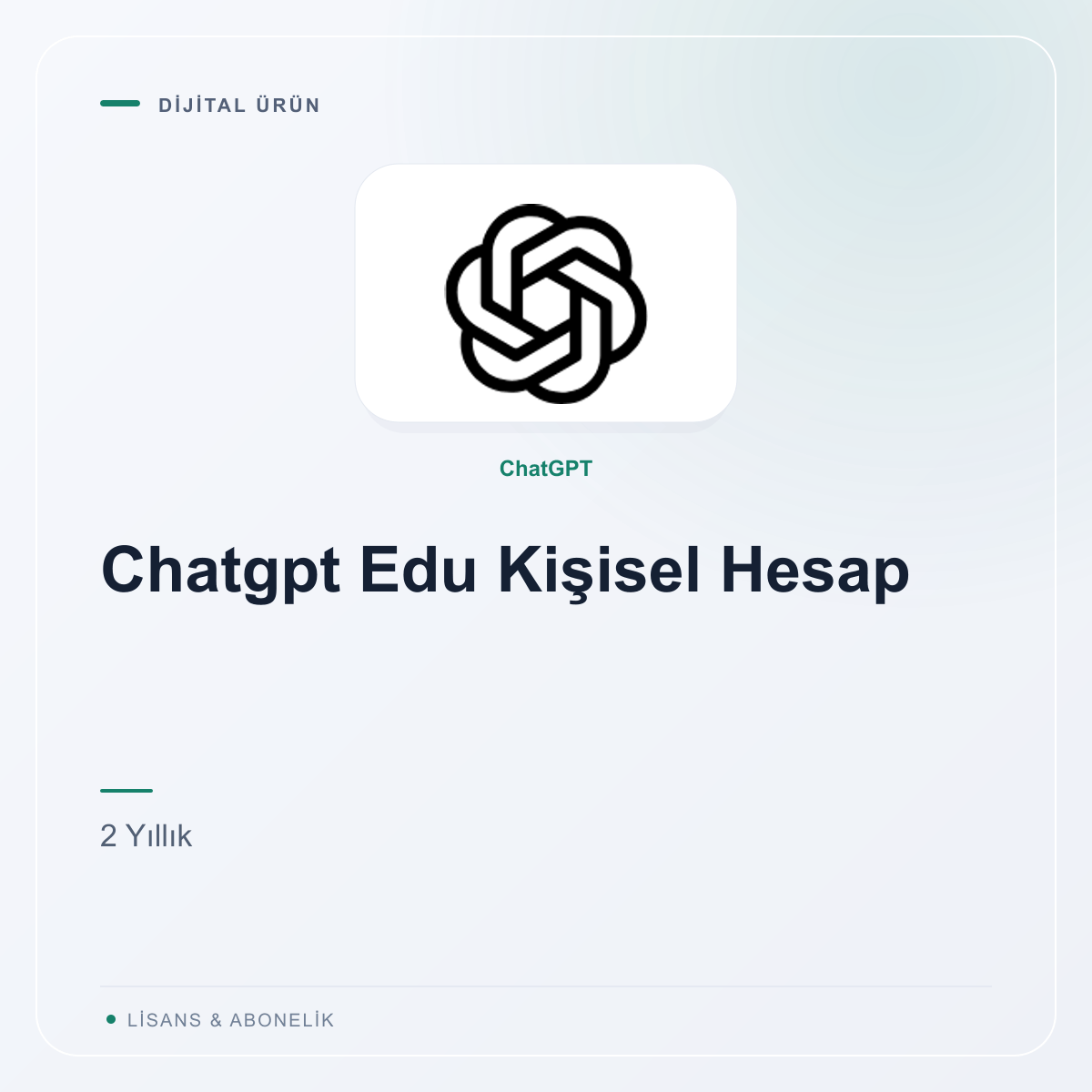 Chatgpt Edu Kişisel Hesap - 2 Yıllık