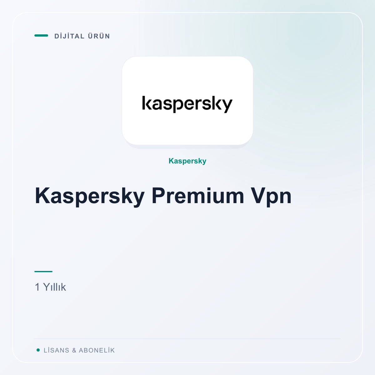 Kaspersky Premium Vpn - 1 Yıllık